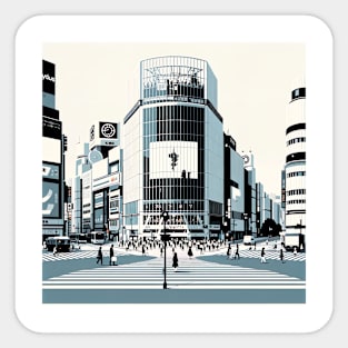 Shibuya Crossing Tokyo Sticker